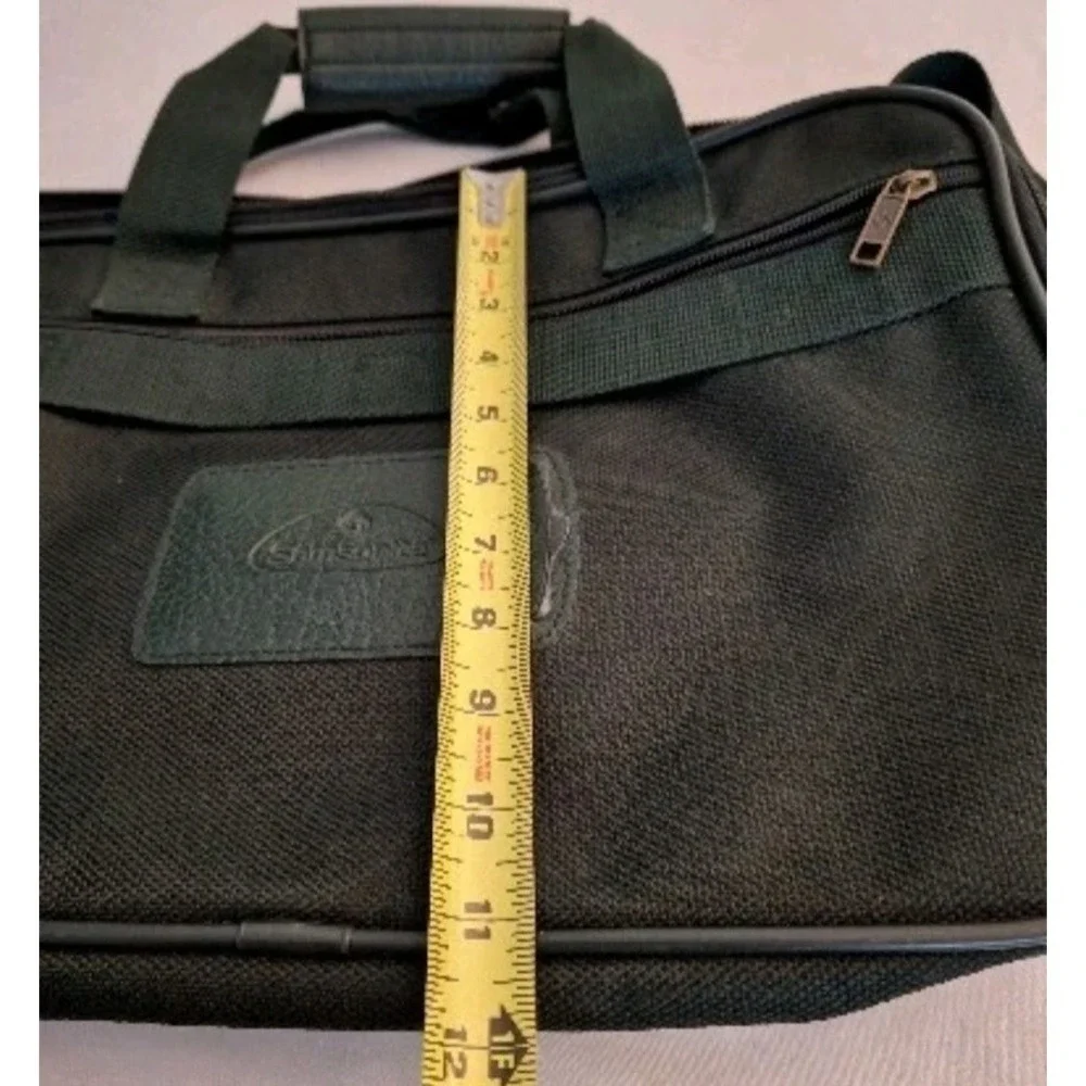 Samsonite Expandable Laptop Briefcase Carry On‎ Green Messenger Shoulder Bag EUC